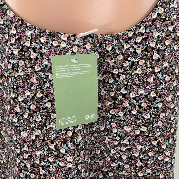 NWT H&M Ditsy Floral Print Corduroy Jumper Dress Size MEDIUM - Picture 9 of 9